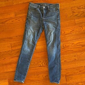 American Eagle Outfitters Women's Dark Blue Skinny Jeans